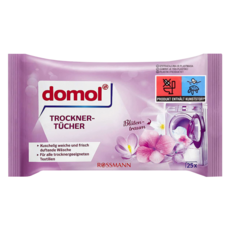 domol 衣物柔軟防皺除臭去靜電香氛紙 25片, 烘衣機專用, 1包