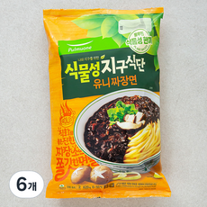 풀무원 식물성 유니 짜장면 2인분, 620g, 6개