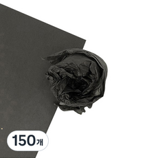 티나피크닉 꽃포장 단색 색화지 2절, 검정색, 150개