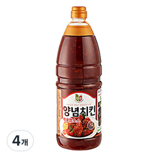 청우식품 양념치킨 매운맛소스, 2.1kg, 4개