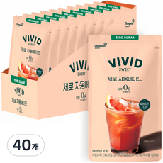 비비드스위트 제로 자몽 에이드, 190ml, 40개