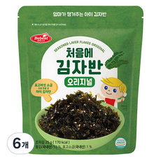 베베스트 유아용 처음에 김자반, 오리지널, 25g, 6개