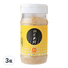 源順食品 炒熟白芝麻粒 170公克 台灣製造, 170g, 3瓶