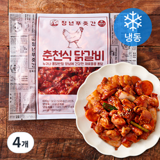 청년푸줏간 춘천식 닭갈비 (냉동), 600g, 4개