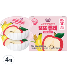 또또맘 우리아이 영양가득 또또 퓨레 2p, 혼합맛(사과/바나나..., 200g, 4개 혼합맛(사과/바나나), 200g,4개 섬네일