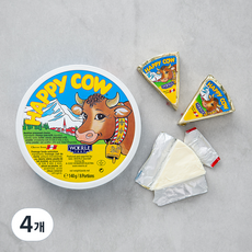 해피카우 레귤러 포션 치즈 8개입, 140g, 4개