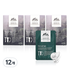 맨허스트 쉐이빙젤 휴대용 파우치 10p, 40g, 12개