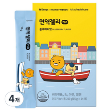 덴프스 카카오 면역젤리 키즈 14p, 210g, 4개