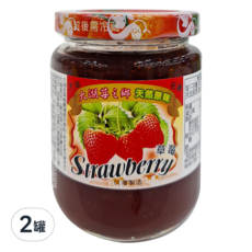 大倫食品 大湖莓之鄉 天然原味草莓醬, 280公克, 不含人工色素及防腐劑, 280g, 2罐