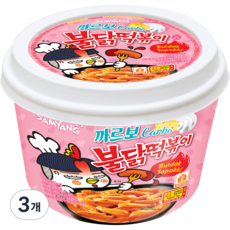 삼양 까르보 불닭떡볶이, 179g, 3개