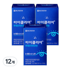 아이클리어 루테인지아잔틴, 30정, 12개