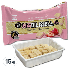 서주 미니웨하스 딸기맛, 70g, 15개