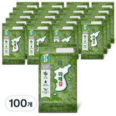 [성경식품] 지도표 재래식 파래 식탁김, 4g, 100개