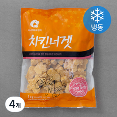 마니커에프앤지 치킨너겟 (냉동), 1kg, 4개