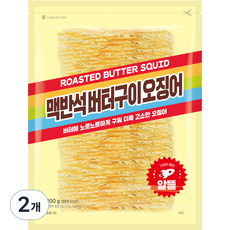 정화식품 맥반석버터구이오징어, 2개, 200g