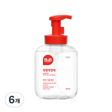 비앤비 거품형 젖병세정제, 450ml, 6개