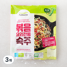 풀무원 GAP 인증 볶음요리 전용 숙주, 200g, 3개