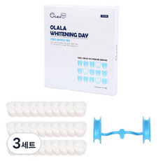 오랄라 화이트닝데이 치아미백제 1p + 코튼롤 40p + 리트렉터 세트, 3세트