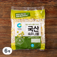 청정원 국내산 숙주나물, 230g, 6개