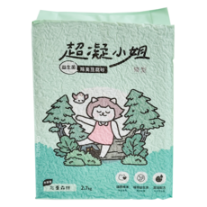 超凝小姐 益生菌除臭豆腐砂, 專為台灣濕熱氣候設計, 長效除臭, 1.5mm極細條砂, 2.7kg, 1包, 忘憂森林香