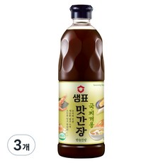 샘표 맛간장 국찌개용, 860ml, 3개