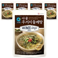 청정원 호밍스 사골 우거지 들깨탕, 450g, 5개