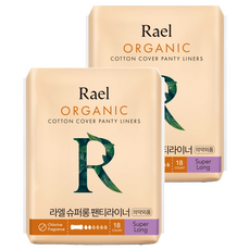 Rael 棉質護墊, 18片, 2包, 超長型(19cm)