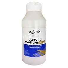 Mont Marte蒙瑪特 壓克力亮光劑200ml MAMD0012 壓克力顏料保護 畫作增亮, 250ml, 1瓶