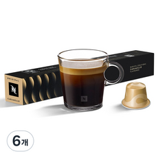 네스프레소 바리스타 크리에이션 캐러멜향 캡슐커피, 5g, 10개입, 6개