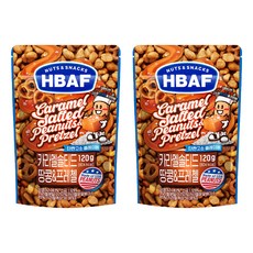 HBAF 花生蝴蝶餅 焦糖鹽味 120g, 2包