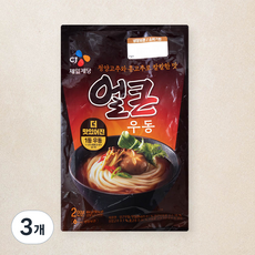 CJ제일제당 얼큰 우동, 464g, 3개