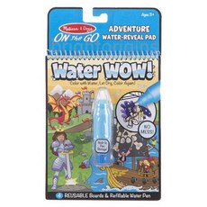 Melissa & Doug 美國 水畫本~冒險,兒童繪畫玩具,可重複使用,安全無毒, Adventure, 1入