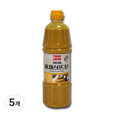 화미 허니 머스타드 소스, 1kg, 5개