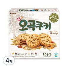 크라운 옹골진오곡쿠키, 288g, 4개