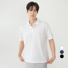 CARET 中性款涼感短袖polo衫, 白色