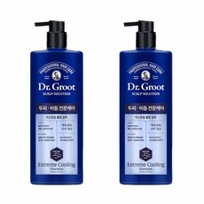 닥터그루트 스칼프솔루션 두피비듬케어 익스트림 쿨링 샴푸, 700ml, 2개