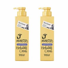 닥터그루트 제이 몬스터즈 탈모기능성 샴푸 허벌 시트러스향, 385ml, 2개