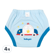 베이비앙 4중방수 배변훈련팬티, 삐뽀, 4개