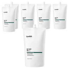 La vikit My Dry 80自助乾洗洗衣精補充包, 6個, 480ml