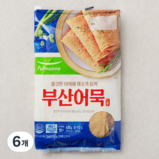 풀무원 부산어묵 10장, 450g, 6개