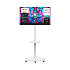 TCL 아이팔콘 4K HDR Google TV + 이동식 스탠드 세트, 142cm(55인치), 55U65A, MSD58W, 방문설치