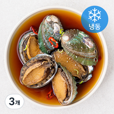 요리할때 전복장 (냉동), 500g, 3개