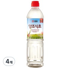 샘표 합성향 없는 양조식초, 900ml, 4개