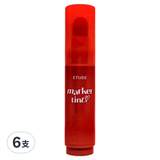ETUDE 鮮嫩欲滴果汁唇筆 3.5g, 1 荔枝玫瑰, 6支