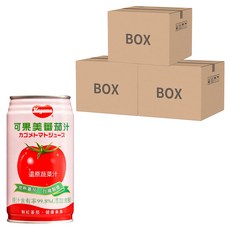 KAGOME 可果美 有鹽蕃茄汁, 24罐, 完熟蕃茄 台灣製造, 340ml, 72罐