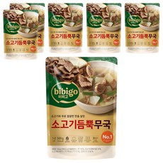 비비고 소고기듬뿍무국, 6개, 500g