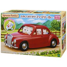 EPOCH森林家族 紅色家庭車, 附嬰兒車，方向盤及飲料配件, 1入