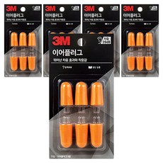 3M 3M耳塞, 5個, 6入