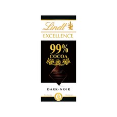 Lindt 瑞士蓮 極醇系列99%巧克力片 - 可可濃度99%高品質巧克力, 50g, 1片