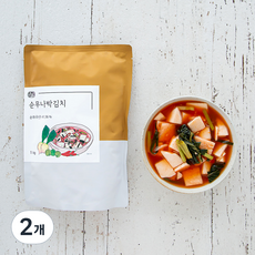 손맛 순무 나박 김치, 1kg, 2개